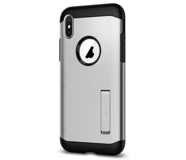 Etui Slim Armor do iPhone X srebrne - 1382014 - zdjęcie 2